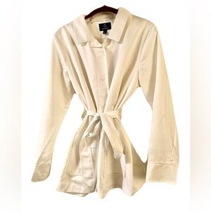 ASOS Threadbare Elegant Cream Trench Coat with Belt